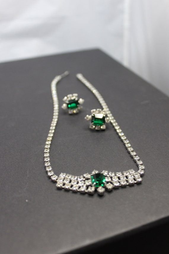 Vintage necklace & earring Gem