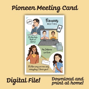 Pioneer Meeting Card DOWNLOAD DIGITALE