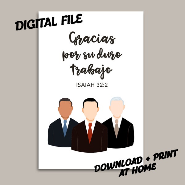 Spanish Elder Card - ARCHIVO DIGITAL - Print at Home