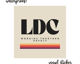 LDC Waterproof Vinyl Sticker