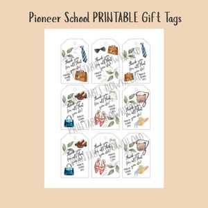 Pioneer School 2025 Gift Tags DOWNLOADABLE