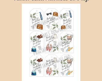 Pioneer School 2025 Gift Tags DOWNLOADABLE