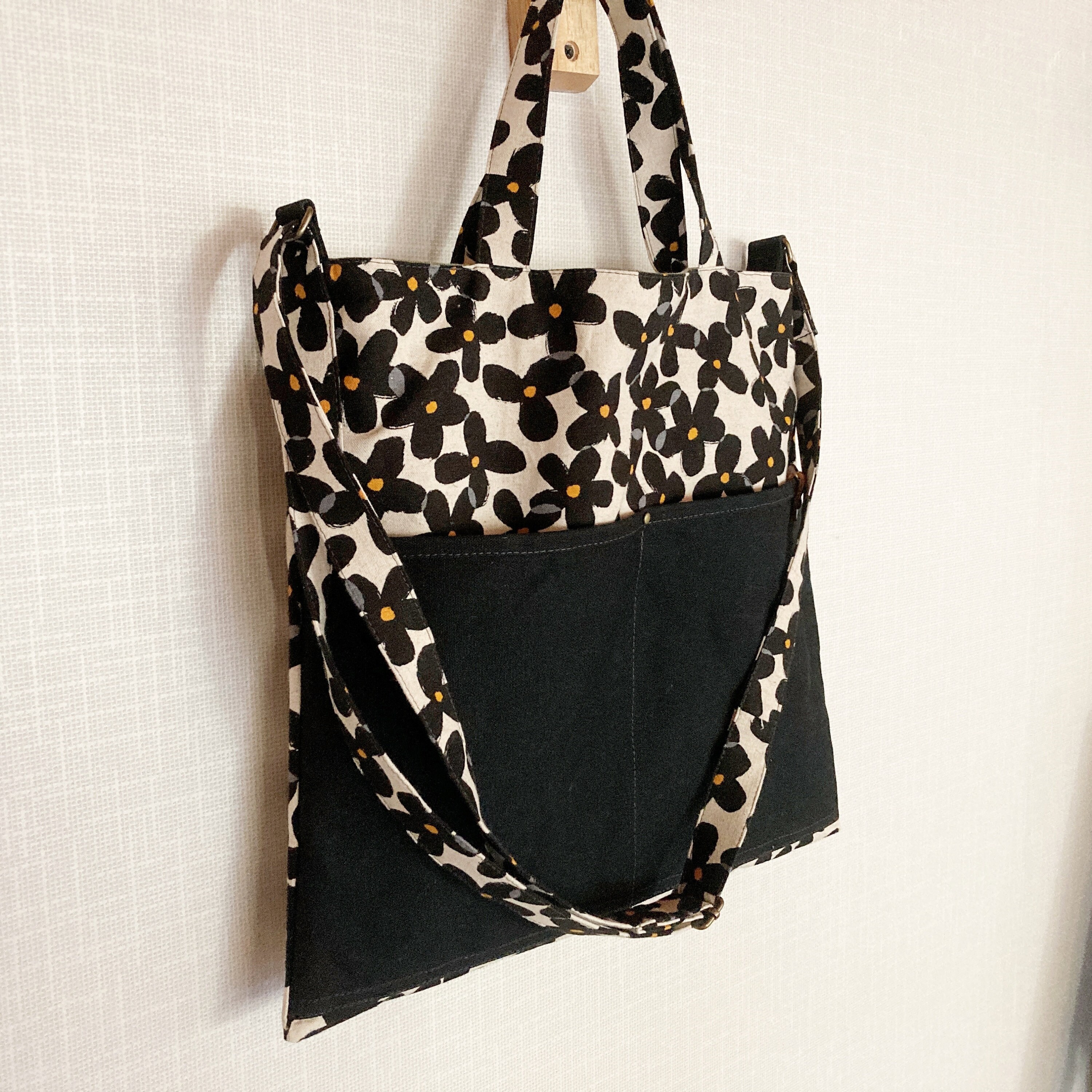 Casual cross body bag Everyday bag Canvas tote bag Canvas Etsy
