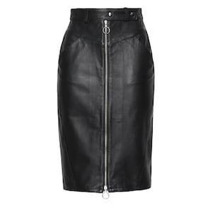 Handmade Women&#39;s Lamb Skin ,Leather skirt , Leather Outfit, Leather skirt , Women&#39;s Full Leather skirt, Genuine Leather skirt Made To Order