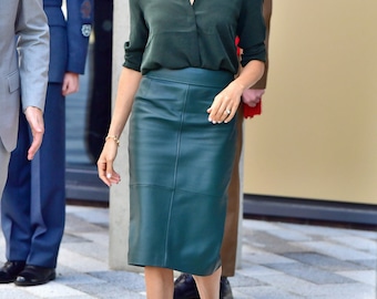leather pencil skirt shoes