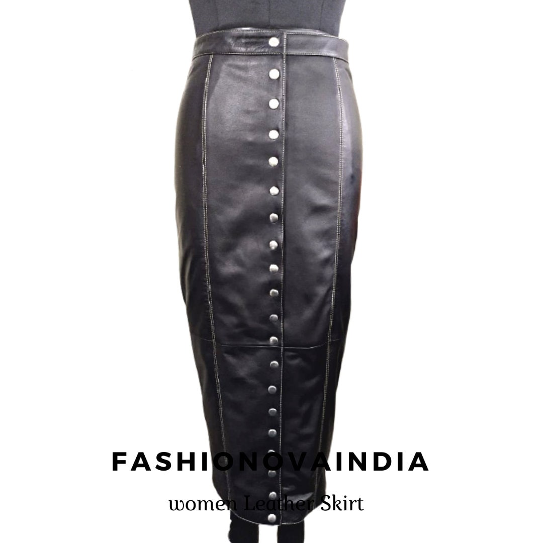 Jupe Crayon En Cuir Peau D'agneau Gris Par Jason Wu - Taille 4 - Neuve Avec étiquettes