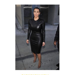 Handmade Lambskin Leather Dress: Women&#39;s Vintage Outfit