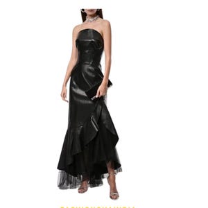 Handgefertigtes Promi-Kleid aus Lammhautleder für Damen, weiches Lederkleid, Kleid, Damen-Vintage-Lederkleid, echtes Lederkleid