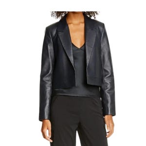Handmade Women&#39;s Lamb Skin Leather Celebrity Peplum , Leather Outfit, Leather Jacket  Women&#39;s Vintage Leather , Dress Genuine Leather Jacket