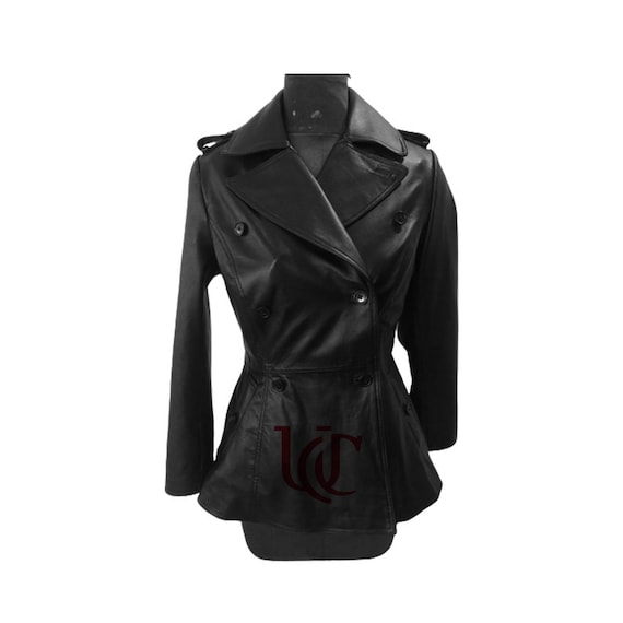 Handmade Lambskin Leather Jacket: Women's Vintage Style Coat - Etsy
