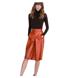 Etsy womens leather skirt hot sale