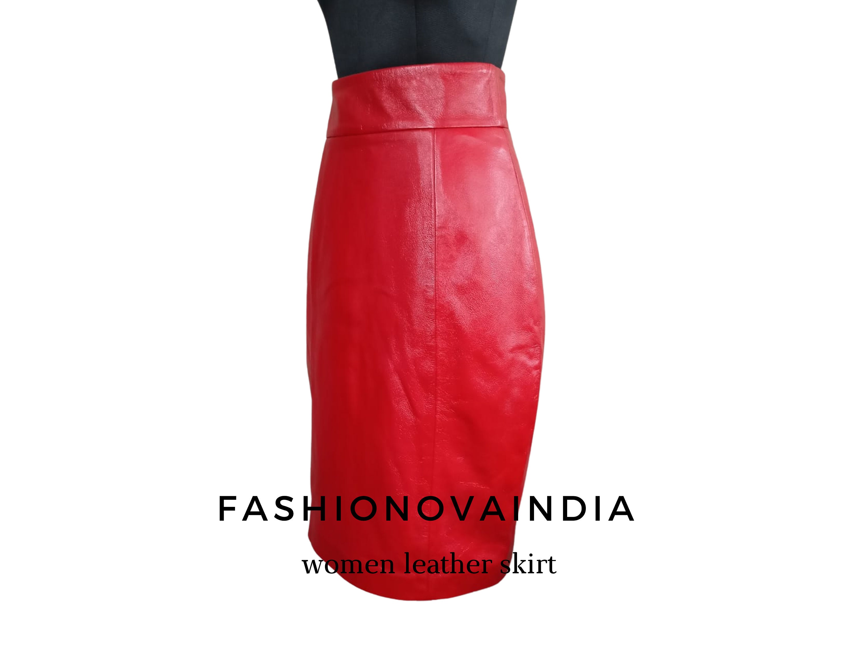 Handmade Women's Lamb Skin Leather Skirt Very Soft Etsy