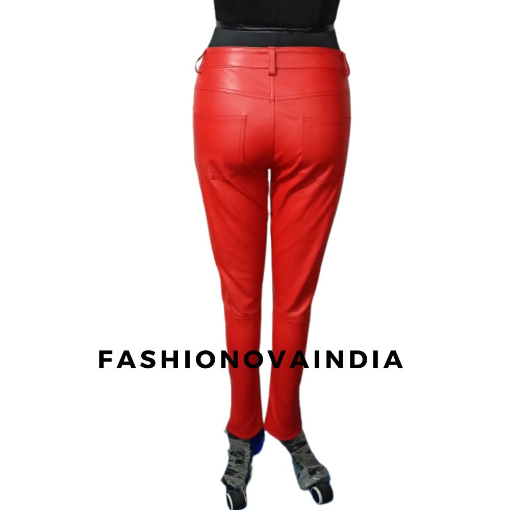 Handmade Women's Lamb Skin Stretchable Leather Pant - Etsy