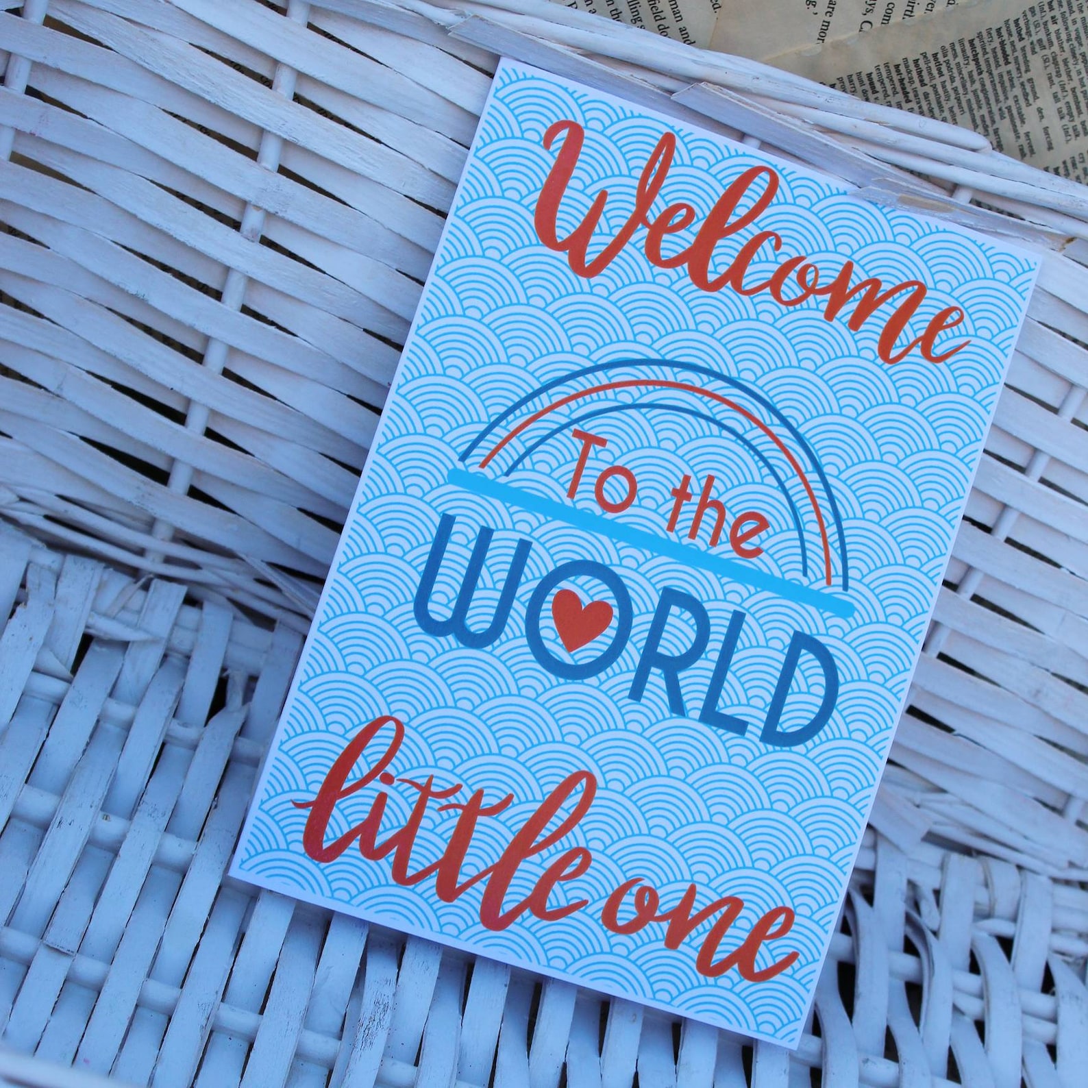 to the World Little One Card Etsy