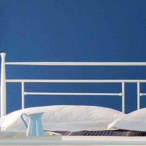 Minimal Nordic Style Wrought Iron HEADBOARD - Model VERONA | Antique Princess Bed Style | Elegant King Size Headboard For Luxurious Decor