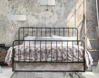 Luxury Handmade Iron Bed With Boho Charm | Model NOSTOS | Bed Frame | Elegant Platform Bed | Unique Iron Bed Design | Bed With Regency Dream