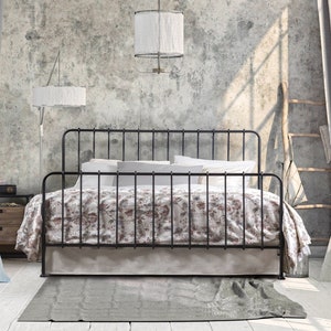 Luxury Handmade Iron Bed With Boho Charm | Model NOSTOS | Bed Frame | Elegant Platform Bed | Unique Iron Bed Design | Bed With Regency Dream