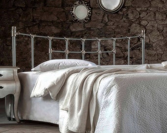 Iron HEADBOARD Iro – Handmade Wrought Iron Metal | Industrial Bedroom Decor | Modern Bed