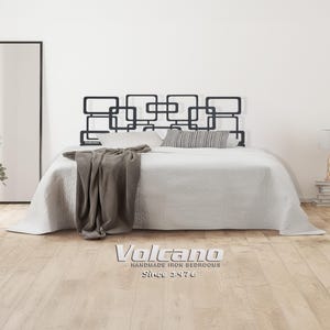 Iron Bed Frame 140x200 160x200 180x200 – PICASSO Handmade Wrought Platform | Modern Style