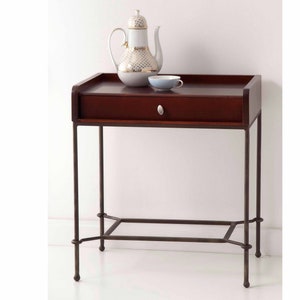 Modern Mid Century Bedroom Nightstand | Minimal Drawer Bedside Table Metal Legs | Home Decor | Bedside Tables SCANDINAVIAN Style VOLCANO