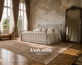 Metal Bed Frame 160x200 VICTORIA | Handmade Wrought Iron Bed | Modern Romantic Luxury | Lifetime Guarantee