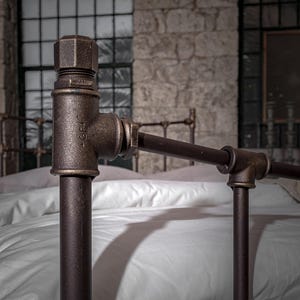 Industrial Metal Bed Frame 160x200 140x200 IRO | Wrought Iron Bed | Loft Style | Lifetime Guarantee image 6