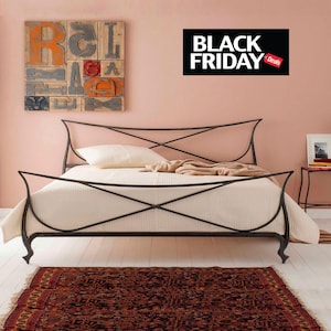 Handgefertigtes Eisenbett minimalistische Version - Modell Venetia