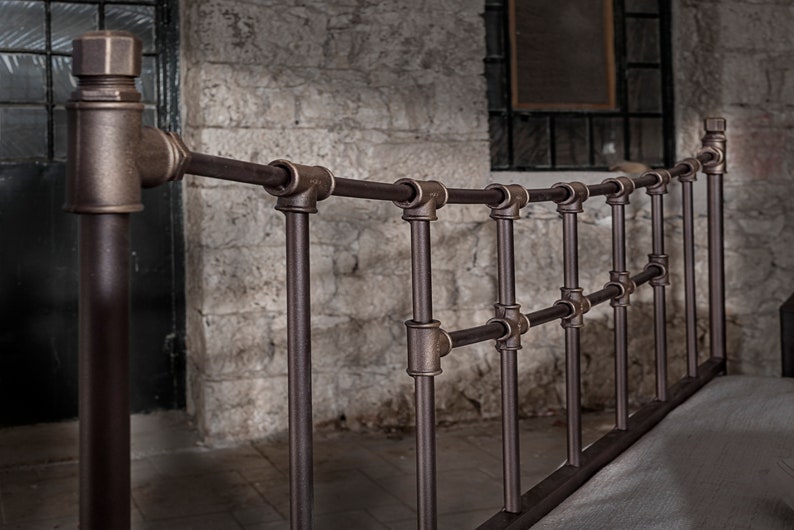 Unique Bed Industrial Style Made Of Iron Unique Model IRO | Handmade Metal Beds Frame | Iron Bed Of Blacksmith Style | Iron Double Bed Frame