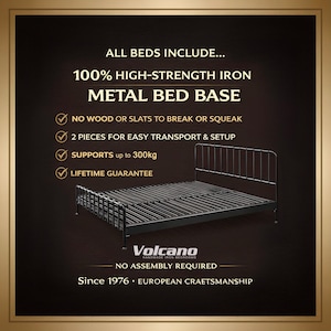 Industrial Metal Bed Frame 160x200 140x200 IRO | Wrought Iron Bed | Loft Style | Lifetime Guarantee image 4