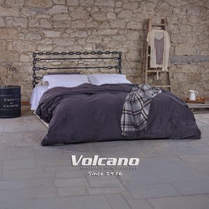 Industrial Metal Bed Frame 160x200 180x200 ATHINA Anchor Design Handmade