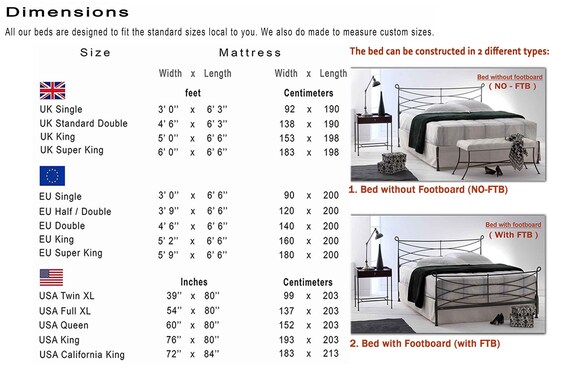 180 x 2024 190 bed frame