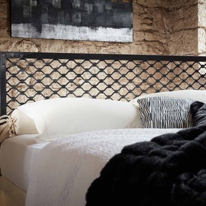 Industrial Style Handcrafted Iron Bed With Regency Dreams For Her |  Elegant Model DIMITRA Bed Frame | Luxury Artisan Iron Masterpiece Bed