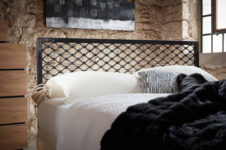Industrial Style Handcrafted Iron Bed With Regency Dreams For Her |  Elegant Model DIMITRA Bed Frame | Luxury Artisan Iron Masterpiece Bed