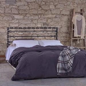 Industrial Metal Bed Frame 160x200 180x200 ATHINA Anchor Design Handmade image 6
