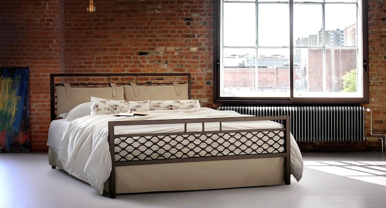Metallbett 140x200 160x200 PANDORA | Industrial Schmiedeeisenbett | Loft Stil | Handgefertigt | Lebenslange Garantie Bild 5