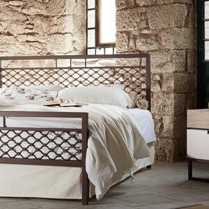 Metallbett 140x200 160x200 PANDORA | Industrial Schmiedeeisenbett | Loft Stil | Handgefertigt | Lebenslange Garantie Bild 8