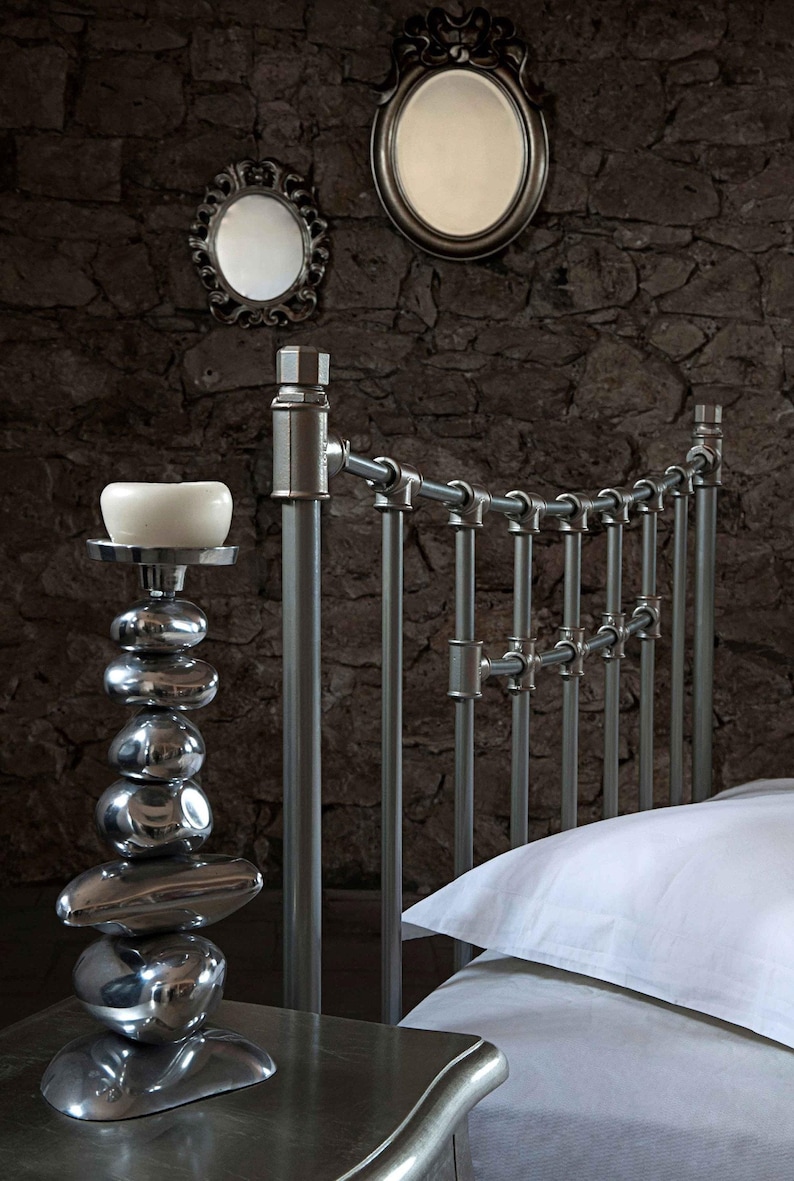 Unique Bed Industrial Style Made Of Iron Unique Model IRO | Handmade Metal Beds Frame | Iron Bed Of Blacksmith Style | Iron Double Bed Frame