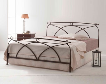 Crafted Elegance Unique Design Iron Minimalist Bed Frame | Model ANITA Harmonious Blend Of Nostalgic Tones And Modern Touches Bed