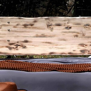 Stylish And Stable Industrial Design Handmade Iron Bed - Model DAFNI | Nature Charming Iron & Wooden King Size Queen Bed | Farmhouse Decor