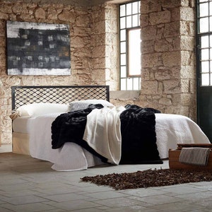 Industrial Style Handcrafted Iron Bed With Regency Dreams For Her |  Elegant Model DIMITRA Bed Frame | Luxury Artisan Iron Masterpiece Bed