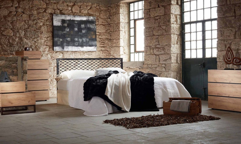 Industrial Style Handcrafted Iron Bed With Regency Dreams For Her |  Elegant Model DIMITRA Bed Frame | Luxury Artisan Iron Masterpiece Bed