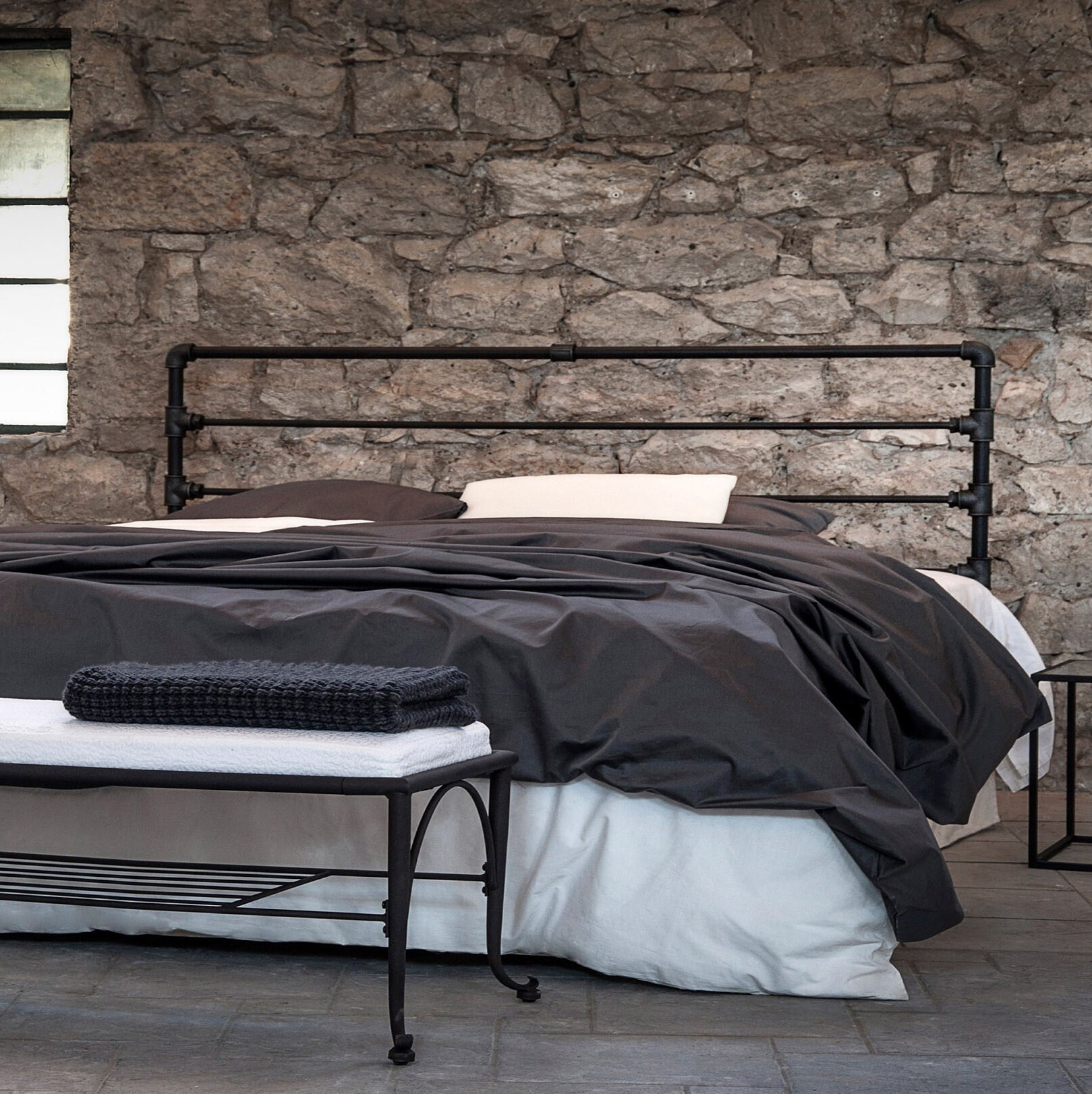 Iron HEADBOARD ROXANI – Handmade Wrought Iron Metal | Industrial ...