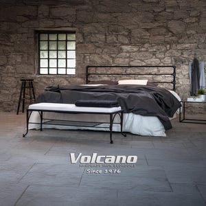 Metall Kopfteil ROXANI – Handgefertigtes Schmiedeeisen Bettkopfteil | Industrial Design Schlafzimmer