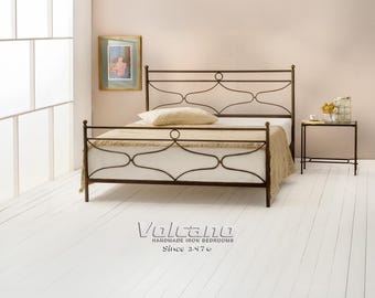 Metal Bed NEMESIS 160x200 180x200 – King Size Iron Bed Frame, Solid Minimal Double