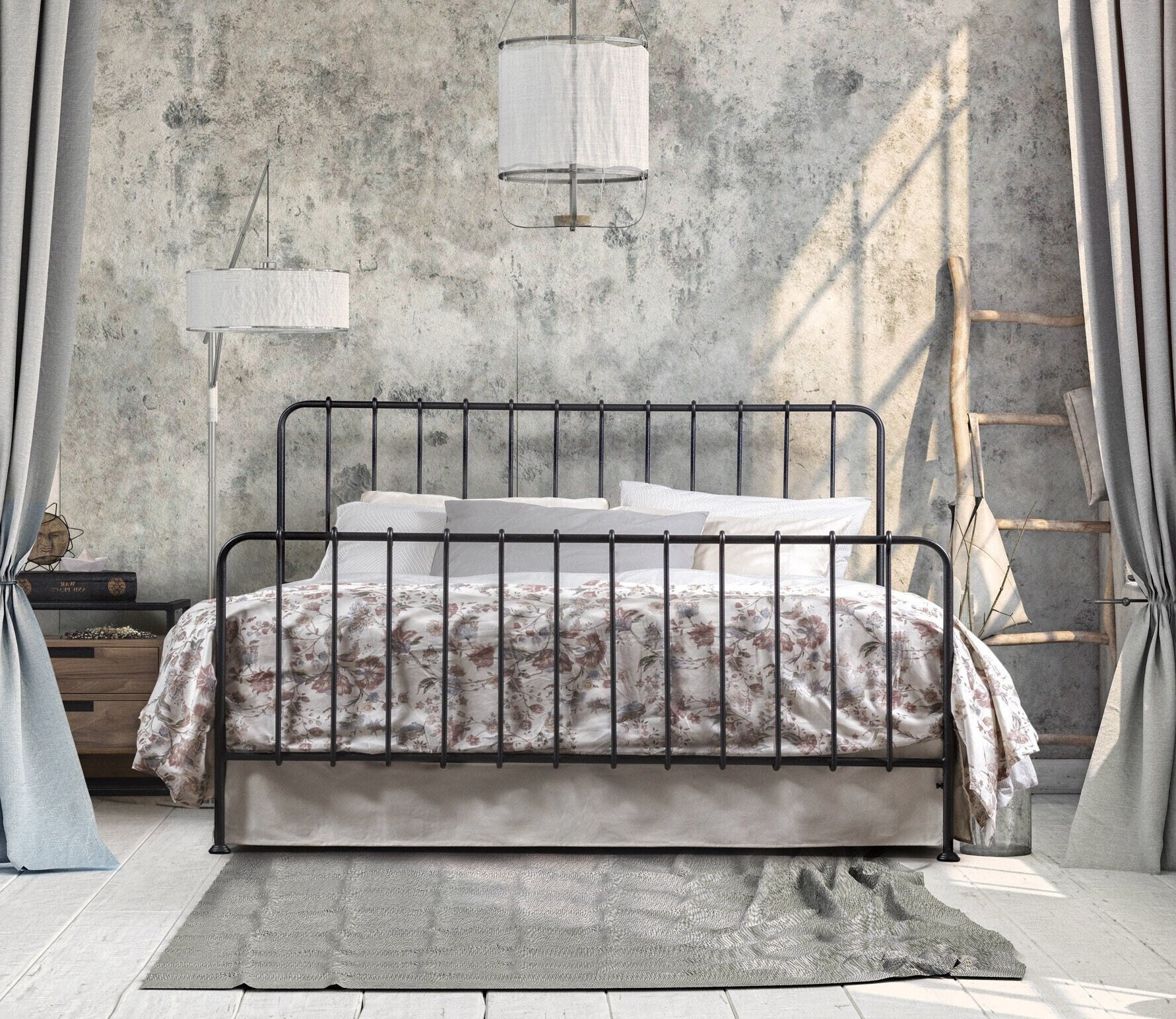 Boho queen outlet bed frame