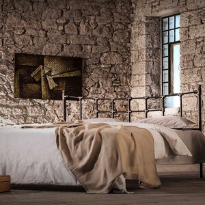 Industrial Wrought Iron Bed Frame 140x200 160x200 180x200 – IRO Handmade Modern Metal Platform Bed, European Design