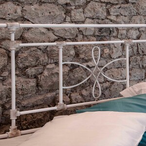 Modern Revitalize Your Space with Industrial Style Handmade Iron Bed | Model THALIA Unique Design for A Modern and Robust Bedroom
