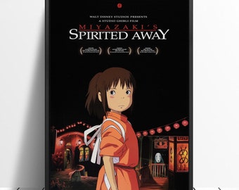 Spirited Away Movie Poster Print size 11x17/" 16x24/" 24x36/" Hayao Miyazaki #3