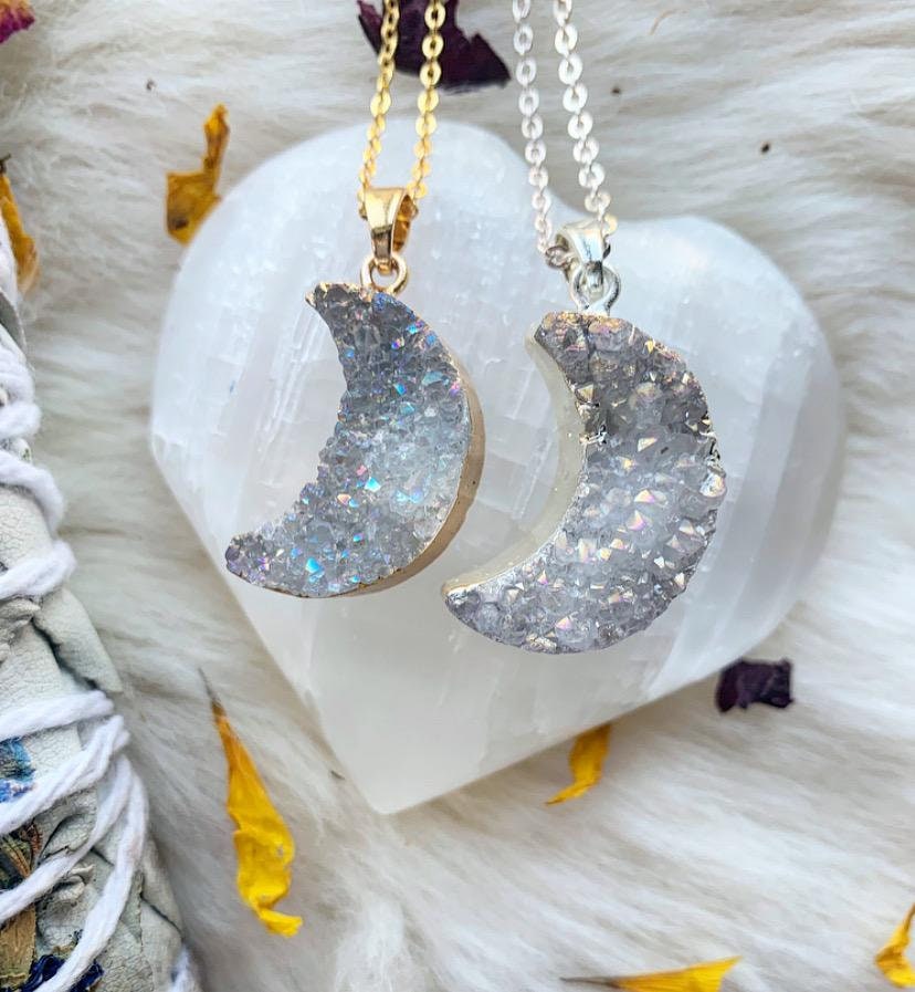 Druzy moon sale
