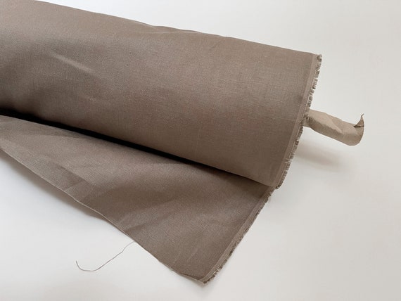 Brown Medium Weight Linen Fabric main image 1